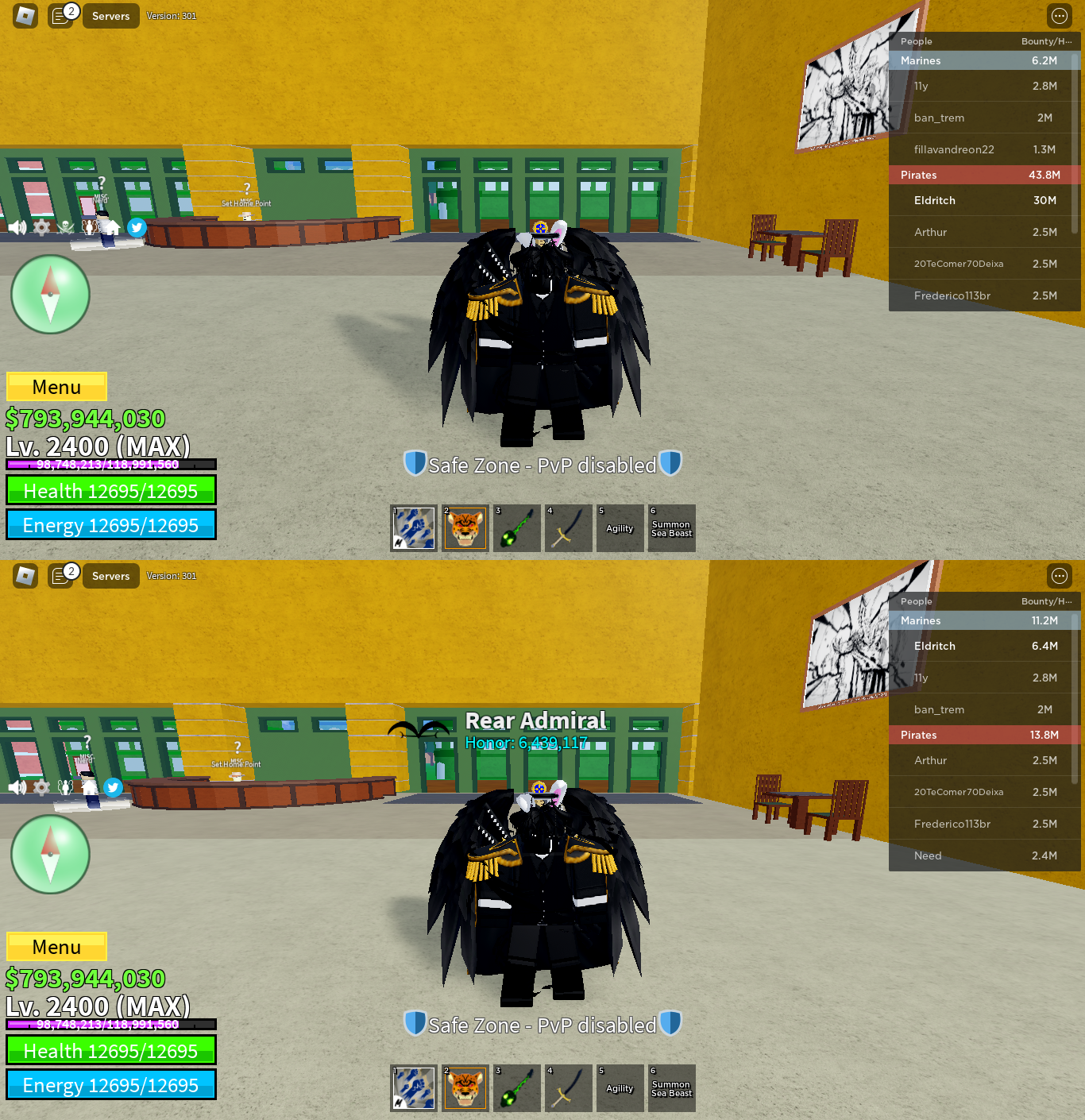 SOLD - Top Tier Handmade Blox Fruits Account 100% Game Completed